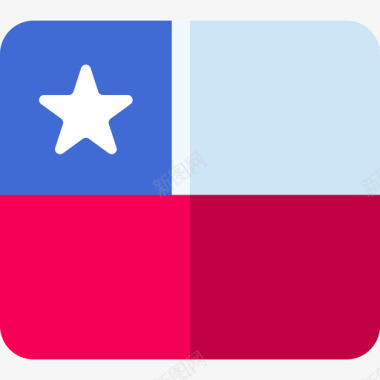 智利国旗9平坦图标图标