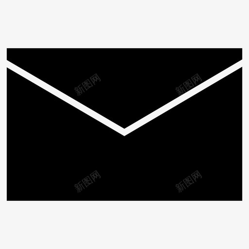 信封信图标svg_新图网 https://ixintu.com 信封