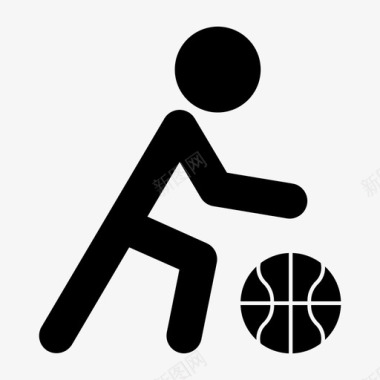 运球篮筐篮球图标图标