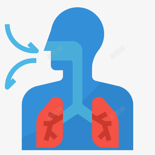 呼吸空气污染2平坦图标svg_新图网 https://ixintu.com 呼吸 平坦 空气污染