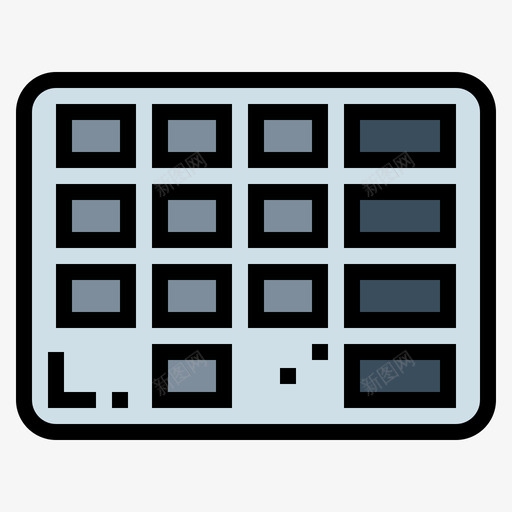键盘atm3线性彩色图标svg_新图网 https://ixintu.com atm 彩色 线性 键盘