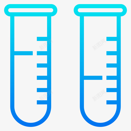试管医用177梯度图标svg_新图网 https://ixintu.com 医用 梯度 试管