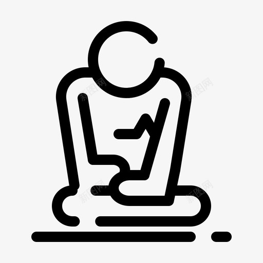 快速冥想训练图标svg_新图网 https://ixintu.com 个性 冥想 大胆 快速 清醒 特征 瑜伽 生活 虚线 训练 醒的