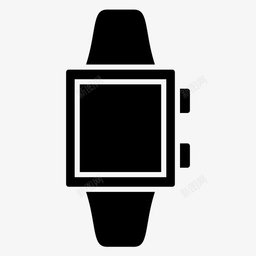 手表苹果手表智能手表图标svg_新图网 https://ixintu.com 可穿 手表 智能 穿戴 苹果 设备 黑暗