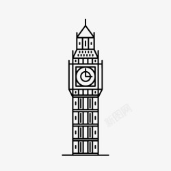 英国大本钟大本钟英国伦敦图标高清图片