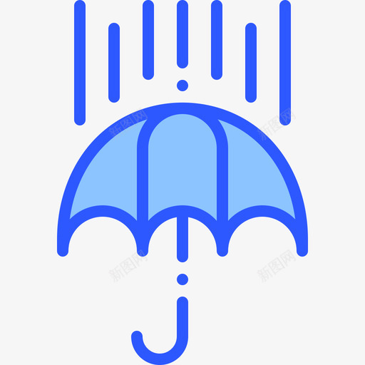 下雨天气241蓝色图标svg_新图网 https://ixintu.com 下雨 天气 蓝色