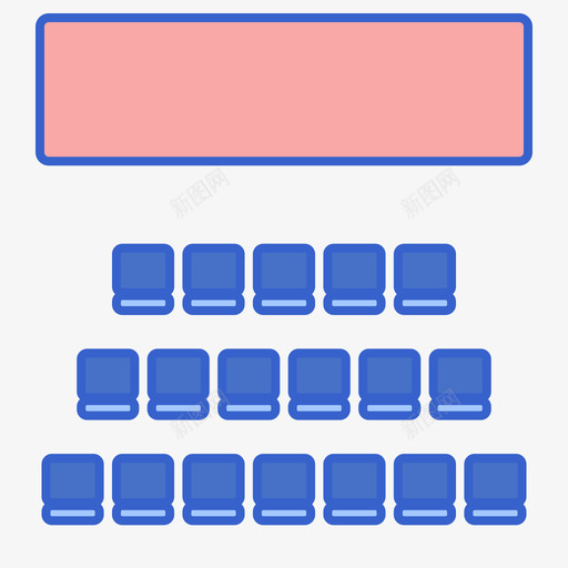 剧院活动管理2线性颜色图标svg_新图网 https://ixintu.com 剧院 活动 管理 线性 颜色