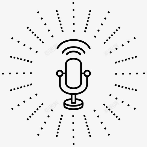在线助理访问认证技术图标svg_新图网 https://ixintu.com 助手 助理 在线 声音 扫描仪 技术 认证 访问 识别 语音