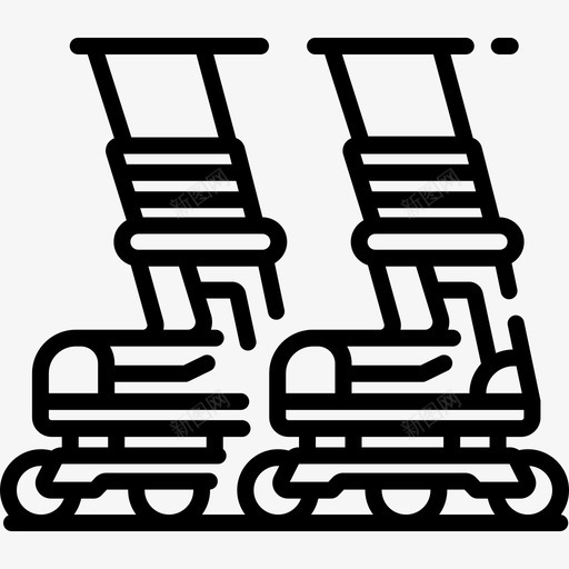 溜冰鞋运动166直线型图标svg_新图网 https://ixintu.com 溜冰鞋 直线 线型 运动