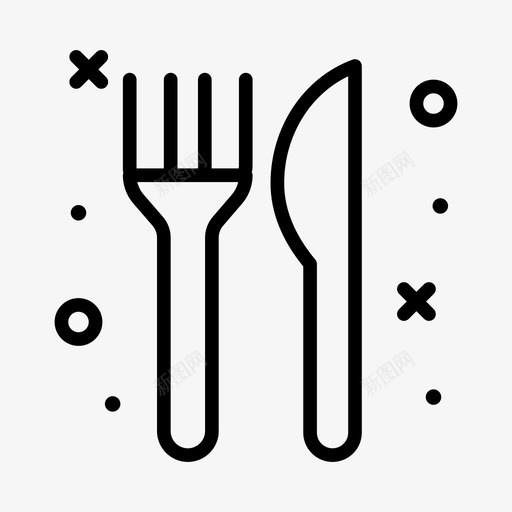 餐厅122机场线性图标svg_新图网 https://ixintu.com 机场 线性 餐厅