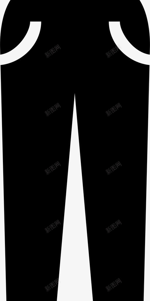 牛仔裤布料衣服图标svg_新图网 https://ixintu.com 布料 时尚 时装 牛仔裤 穿着 衣服 裤子