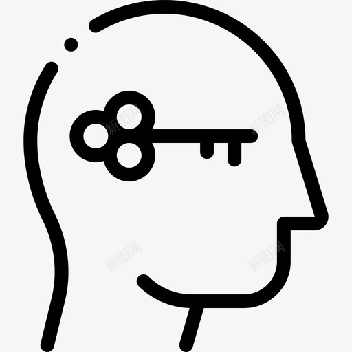 关键词人脑52线性图标svg_新图网 https://ixintu.com 人脑 关键词 线性