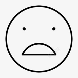 不满悲伤不满苦恼图标高清图片