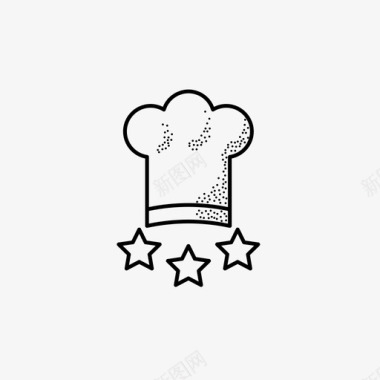 三星级厨师厨师烹饪图标图标
