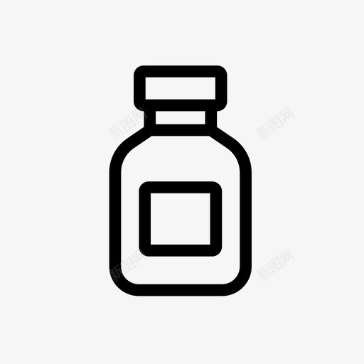 罐子瓶子毒品图标svg_新图网 https://ixintu.com 家用电器 毒品 毒药 瓶子 罐子 轻边 风格