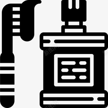 漱口水医用185固体图标图标