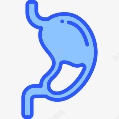 胃医学193蓝色图标图标