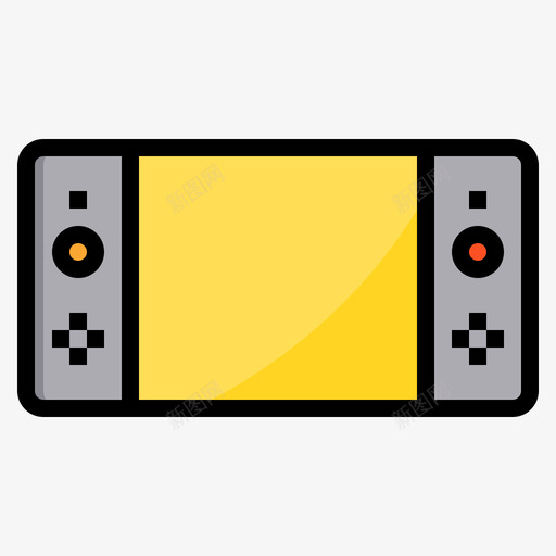 游戏机游戏控制器10线性颜色图标svg_新图网 https://ixintu.com 控制器 游戏 游戏机 线性 颜色