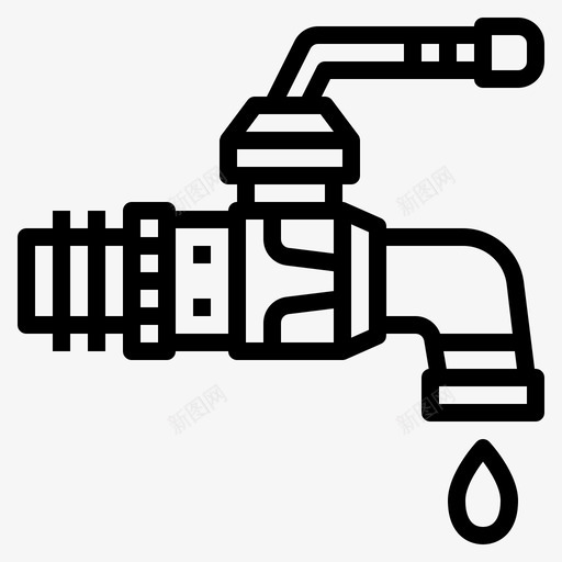 水龙头浴室卫生间图标svg_新图网 https://ixintu.com 卫生间 样式 水龙头 浴室 轮廓