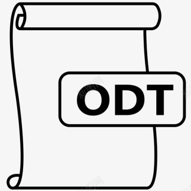 odt文档文件文件格式图标图标