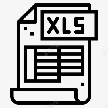xls文件格式图标图标