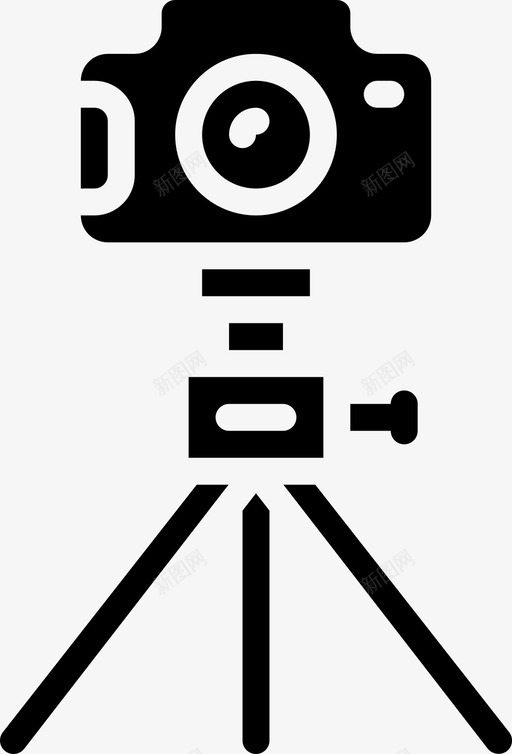 三脚架上的相机单反相机摄影师图标svg_新图网 https://ixintu.com 三脚 三脚架 单反 字形 摄影 摄影师 架上 照片 相机