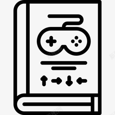 书电子游戏12线性图标图标