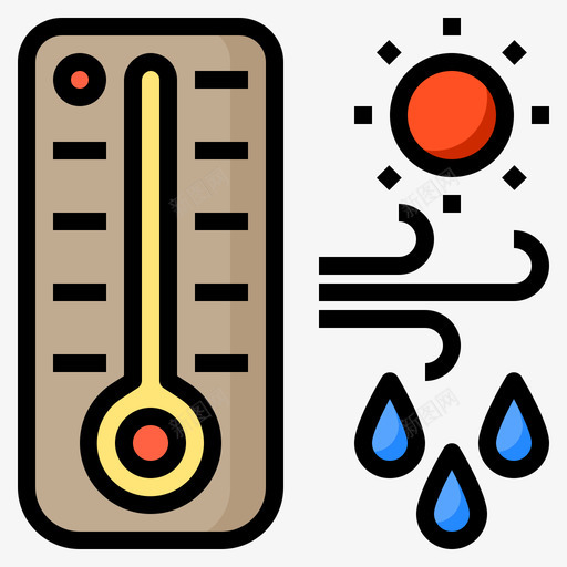 温度生态系统线条色彩图标svg_新图网 https://ixintu.com 温度 生态系统 线条 色彩