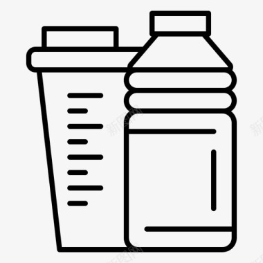 瓶装饮料能量图标图标