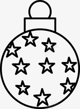 球饰品圣诞节图标图标