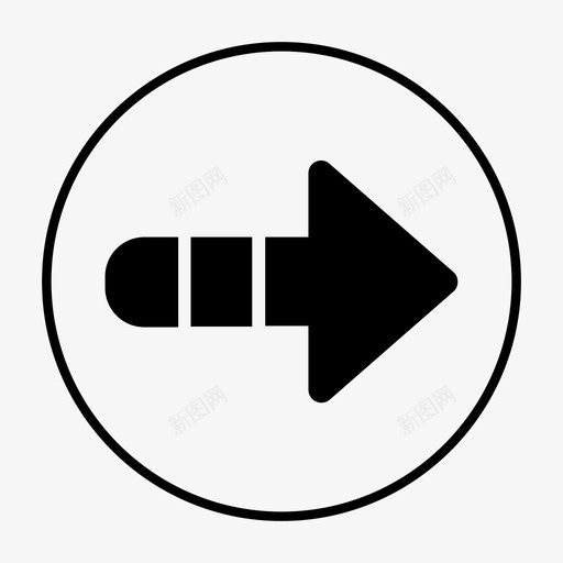 箭头右箭头指示器图标svg_新图网 https://ixintu.com 下一个 指示器 箭头
