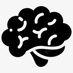 力量图形人脑大脑知识图标高清图片