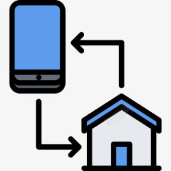 电话屋电话智能屋21彩色图标高清图片