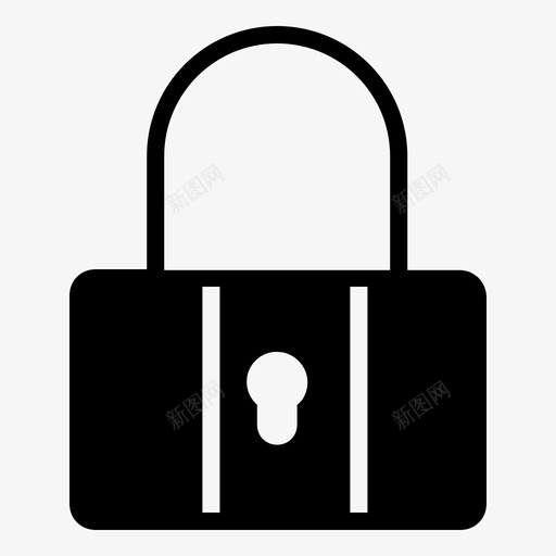 锁具办公安全图标svg_新图网 https://ixintu.com 办公 安保 安全 设备 贸易 锁具