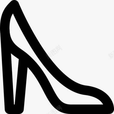 高跟鞋母亲节1直线型图标图标