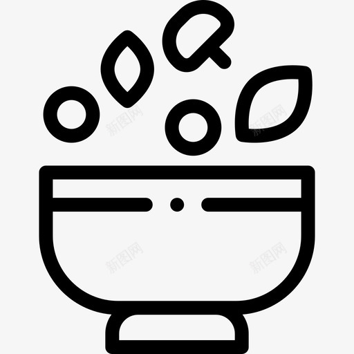 沙拉烹调121直系图标svg_新图网 https://ixintu.com 沙拉 烹调 直系