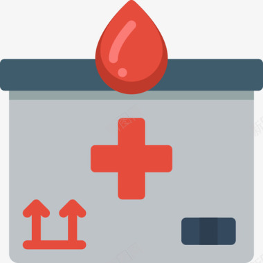 献血箱47号扁平图标图标