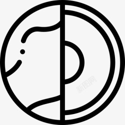 地球层层地球母亲节18直线图标高清图片