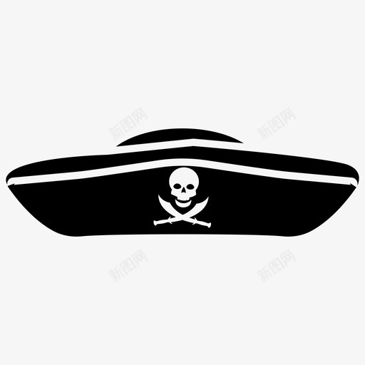 海盗帽帽子头饰图标svg_新图网 https://ixintu.com 三角 图标 头盔 头饰 字形 帽子 海盗