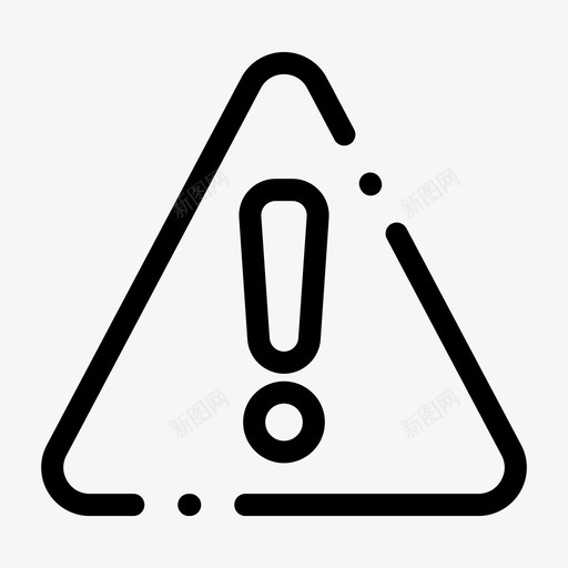 警报危险标志图标svg_新图网 https://ixintu.com ui 元素 危险 基本 标志 虚线 警告 警报