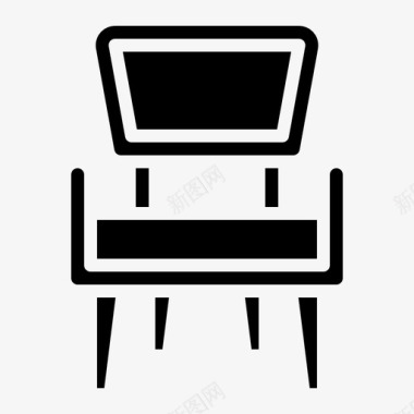 椅子家具139填充物图标图标
