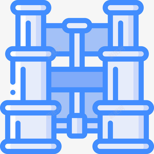 双筒望远镜古董2蓝色图标svg_新图网 https://ixintu.com 双筒 古董 望远镜 蓝色