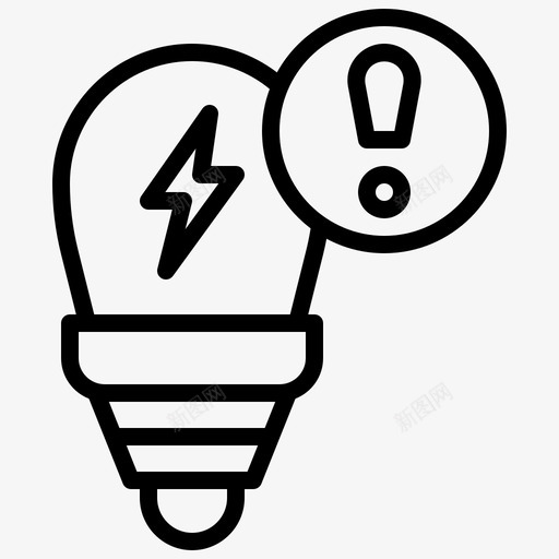 Idea可持续能源49线性图标svg_新图网 https://ixintu.com Idea 持续 线性 能源