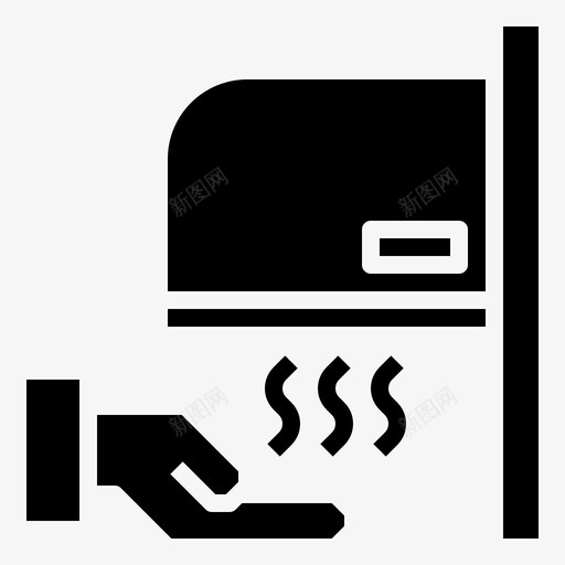 干手器卫生26填充图标svg_新图网 https://ixintu.com 卫生 填充 干手