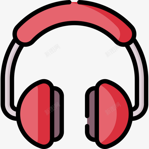 耳机媒体技术26线性颜色图标svg_新图网 https://ixintu.com 媒体 技术 线性 耳机 颜色