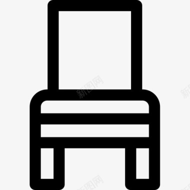 椅子家居用品30直线型图标图标
