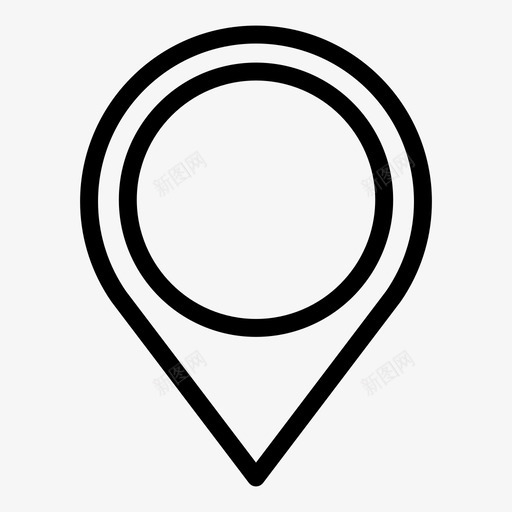 点gps地图图标svg_新图网 https://ixintu.com gps 地图 导航 标记