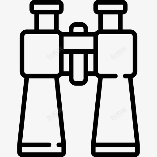 望远镜探险60直线图标svg_新图网 https://ixintu.com 探险 望远镜 直线
