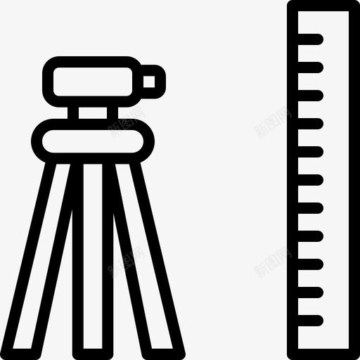 大地测量建筑测量图标svg_新图网 https://ixintu.com 地形 大地测量 建筑 测量