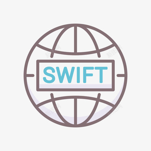 SwiftBank93线性颜色图标svg_新图网 https://ixintu.com Bank Swift 线性 颜色